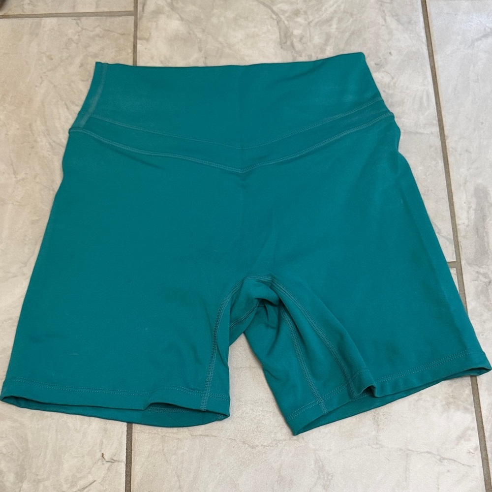 Vitality High-Waist Teal Women’s Active Bike Shorts
